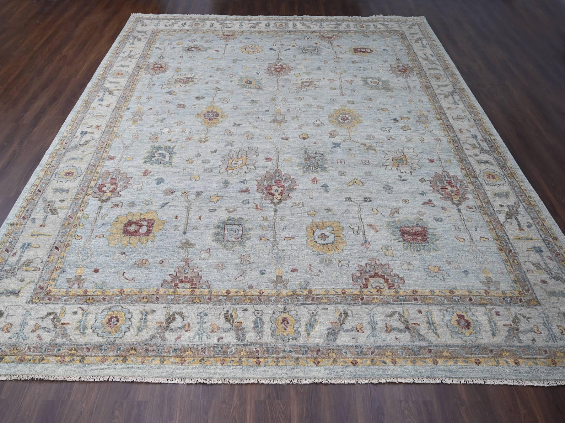 Oushak Oushak hand-knotted wool rug in Gray, 14' x 17'9" — SKU O084098 (view 2)