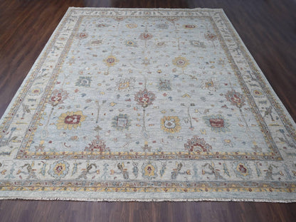 Oushak Oushak hand-knotted wool rug in Gray, 14' x 17'9" — SKU O084098 (view 2)