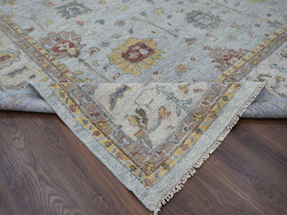 Oushak Oushak hand-knotted wool rug in Gray, 14' x 17'9" — SKU O084098 (view 6)