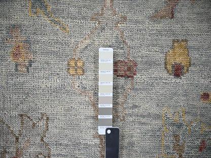 Oushak Oushak hand-knotted wool rug in Gray, 14' x 17'9" — SKU O084098 (view 7)
