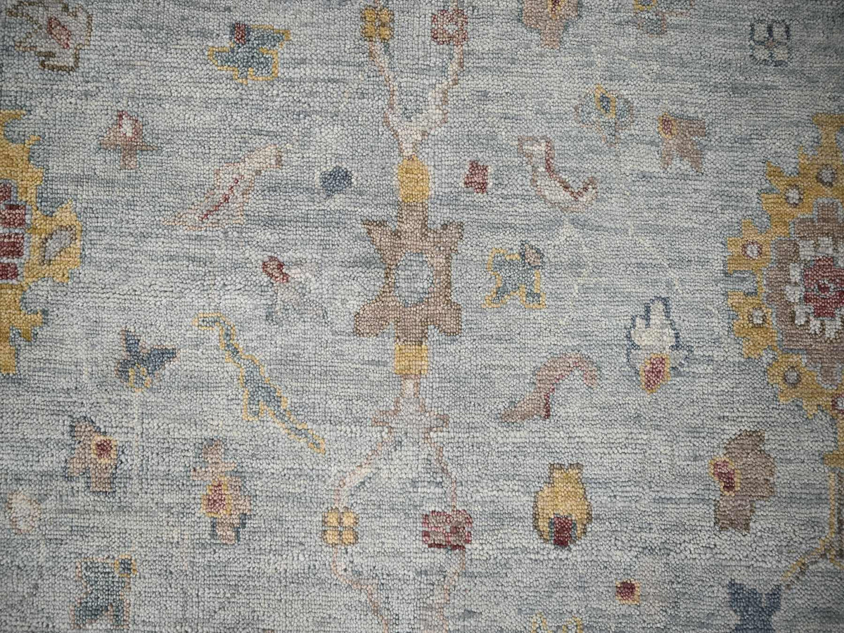 Oushak Oushak hand-knotted wool rug in Gray, 14' x 17'9" — SKU O084098 (view 8)