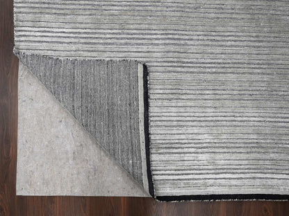 Brown 10'0" x 14'0" Modern / Contemporary Handloom Wool/Silk Rug - Sku: O084165
