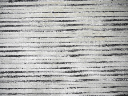 Modern / Contemporary hand-knotted wool/silk rug in Ivory, 12'1" x 15'1" — SKU O084168 (view 8)