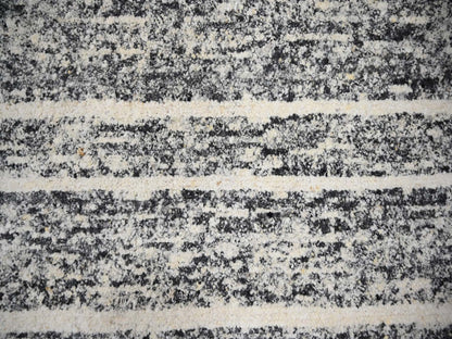 Black 12'0" x 14'9" Modern and Contemporary Hand knotted Wool Rug - Sku: O084184