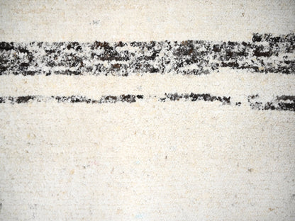 Ivory 12'0" x 17'9" Modern and Contemporary Hand knotted Wool Rug - Sku: O084190