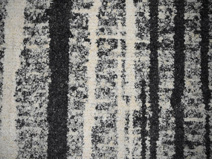 Black 8'3" x 10'0" Modern and Contemporary Hand knotted Wool Rug - Sku: O084209