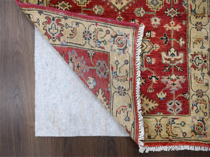 Heriz hand-knotted wool runner in Red & Gold, 2'10" x 24'9" — SKU O084263 (view 3)