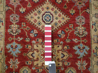 Heriz hand-knotted wool runner in Red & Gold, 2'10" x 24'9" — SKU O084263 (view 4)