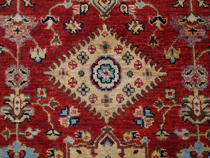 Heriz hand-knotted wool runner in Red & Gold, 2'10" x 24'9" — SKU O084263 (view 5)