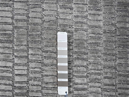 Modern / Contemporary hand-knotted wool/silk rug in Gray, 10' x 14'4" — SKU O084272 (view 7)