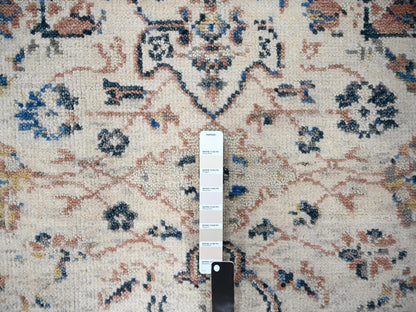 Oushak Oushak hand-knotted wool rug in Ivory, 6' x 9' — SKU O084296 (view 4)