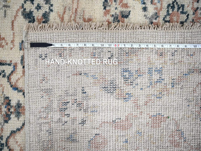 Oushak Oushak hand-knotted wool rug in Ivory, 6' x 9' — SKU O084296 (view 8)