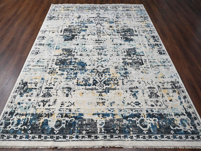 Heriz Transitional hand-knotted wool rug in Ivory, 8'10" x 12' — SKU O084302 (view 2)