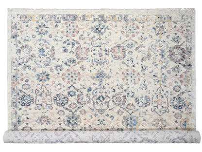 Mahal Oushak hand-knotted wool rug in Ivory, 12'1" x 14'9" — SKU O084331