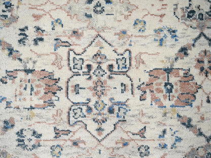 Mahal Oushak hand-knotted wool rug in Ivory, 12'1" x 14'9" — SKU O084331 (view 8)