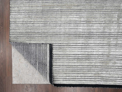 Brown 9'1" x 12'1" Modern / Contemporary Handloom Wool/Silk Rug - Sku: O084347
