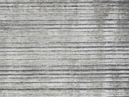 Brown 9'1" x 12'1" Modern / Contemporary Handloom Wool/Silk Rug - Sku: O084347