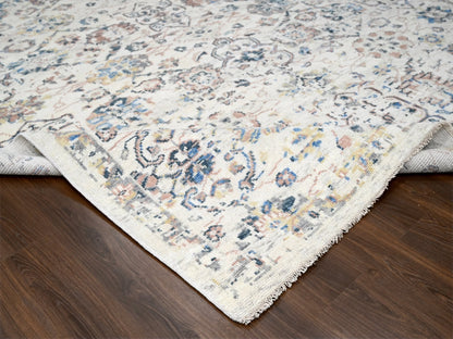 Mahal Oushak hand-knotted wool rug in Ivory, 9'9" x 14' — SKU O084363 (view 6)