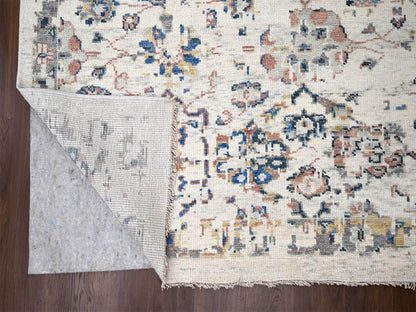 Ivory 11'10" x 17'8" Oushak And Peshawar Hand knotted Wool Rug - Sku: O084364