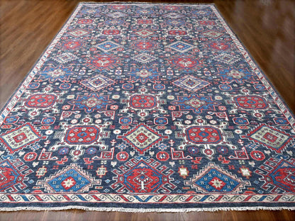 Heriz Heriz hand-knotted wool rug in Black & Ivory, 12' x 18' — SKU O084377 (view 2)