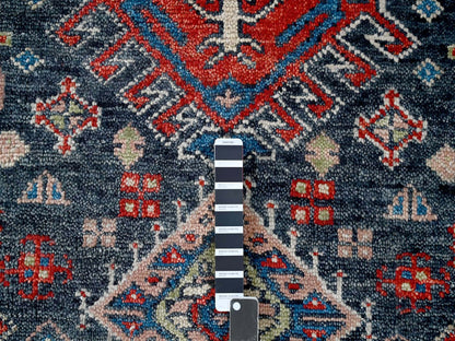 Black 12'0" x 18'0" Heriz Hand knotted Wool Rug - Sku: O084377