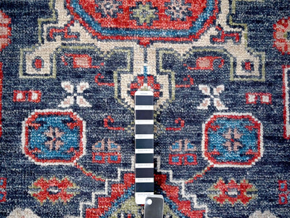 Black 12'0" x 14'10" Heriz Hand knotted Wool Rug - Sku: O084387