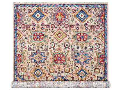 Heriz Heriz hand-knotted wool rug in Brown & Navy Blue, 9'10" x 13'10" — SKU O084399
