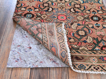 Hamadan Vintage hand-knotted wool runner in Pink, 2'3" x 9'2" — SKU O0843 (view 3)