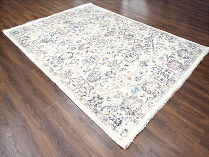 Mahal Oushak hand-knotted wool rug in Ivory, 8'10" x 11'10" — SKU O084400 (view 3)