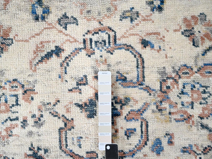 Mahal Oushak hand-knotted wool rug in Ivory, 8'10" x 11'10" — SKU O084400 (view 7)