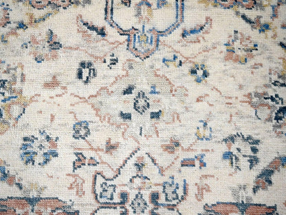 Mahal Oushak hand-knotted wool rug in Ivory, 8'10" x 11'10" — SKU O084400 (view 8)