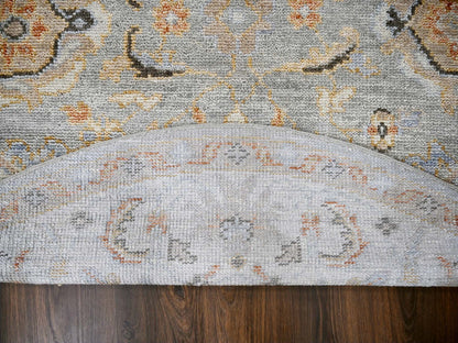 Oushak Oushak hand-knotted wool rug in Gray & Ivory, 7'10" x 8' — SKU O084403 (view 3)