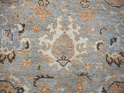 Oushak Oushak hand-knotted wool rug in Gray & Ivory, 7'10" x 8' — SKU O084403 (view 5)