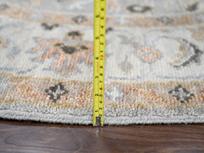 Oushak Oushak hand-knotted wool rug in Gray & Ivory, 7'10" x 8' — SKU O084403 (view 7)