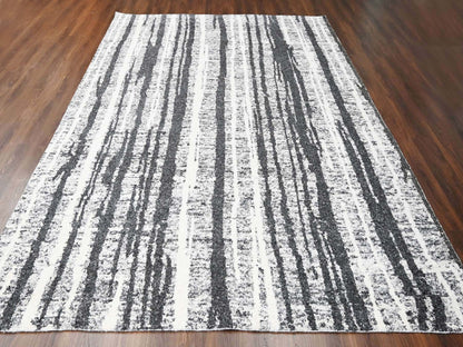 Black 10'0" x 13'8" Modern and Contemporary Hand knotted Wool Rug - Sku: O084445