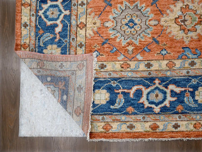 Orange 12'0" x 17'10" Oushak / Peshawar Hand knotted Wool Rug - Sku: O084467