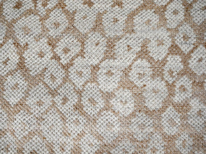 Brown 9'0" x 11'11" Modern / Contemporary Hand knotted Wool Rug - Sku: O084485