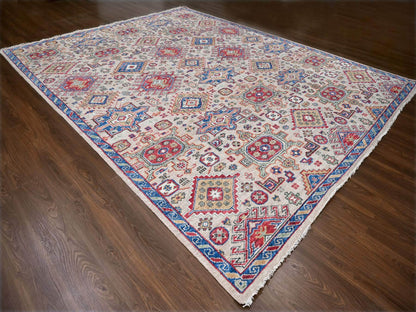 Brown 11'9" x 14'10" Heriz Hand knotted Wool Rug - Sku: O084493