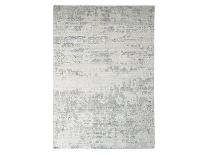 Modern / Contemporary hand-knotted wool rug in Ivory, 8'11" x 11'11" — SKU O084499