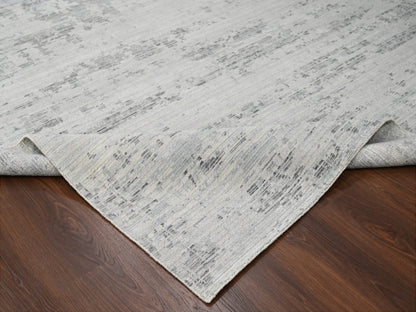 Modern / Contemporary hand-knotted wool rug in Ivory, 8'11" x 11'11" — SKU O084499 (view 6)
