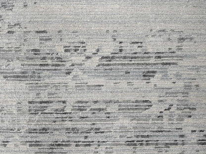 Ivory 8'11" x 11'11" Modern and Contemporary Hand knotted Wool Rug - Sku: O084499