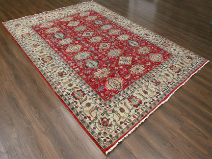 Heriz hand-knotted wool rug in Red & Gold, 9'3" x 11'11" — SKU O084532 (view 3)