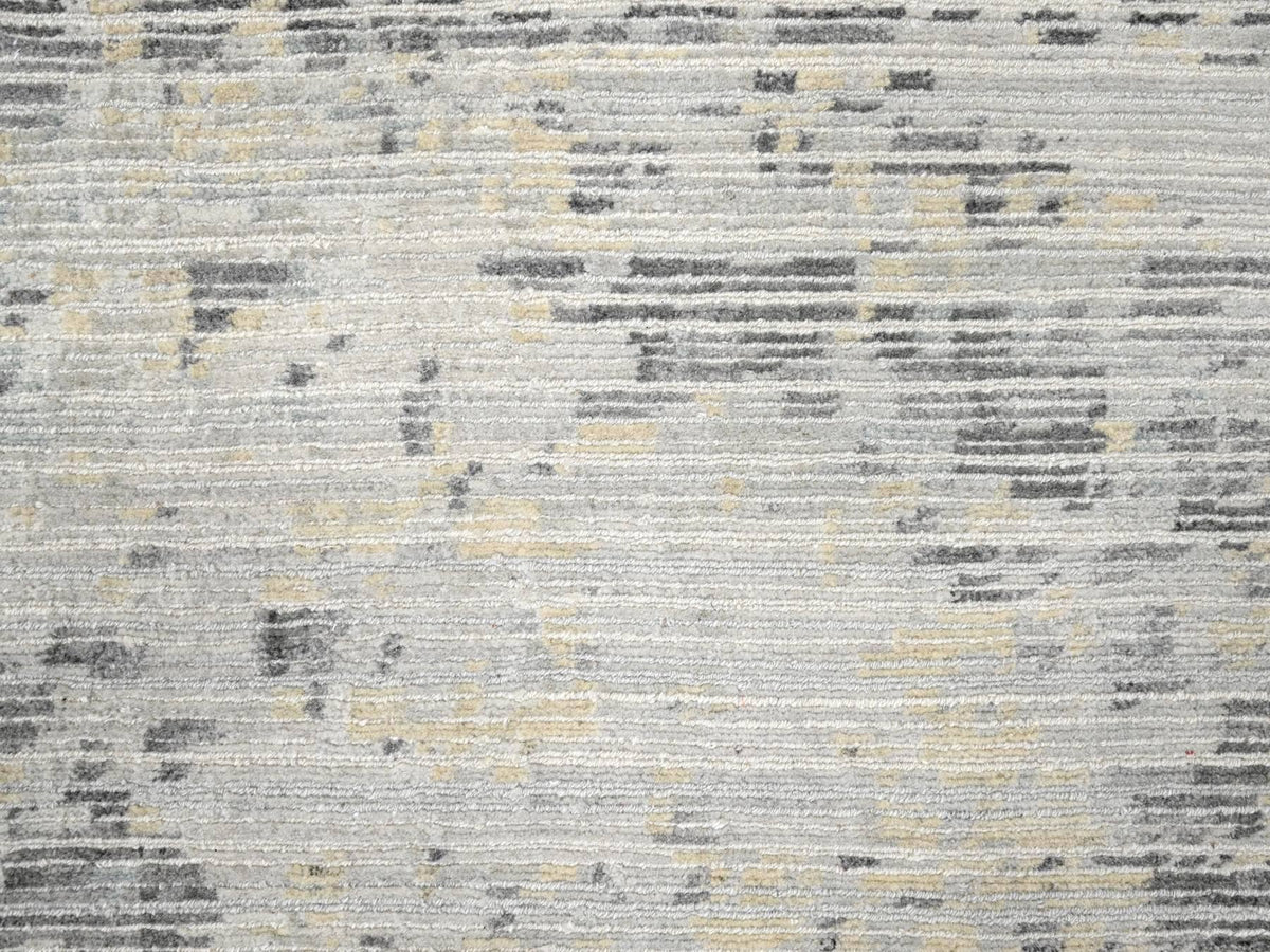 Modern / Contemporary hand-knotted wool rug in Ivory, 9' x 11'10" — SKU O084579 (view 8)