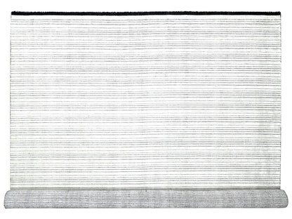 Ivory 11'11" x 18'1" Modern and Contemporary Handloom Wool/Silk Rug - Sku: O084582