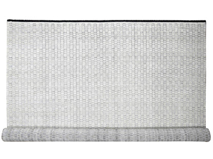 Ivory 14'2" x 18'0" Modern and Contemporary Handloom Wool/Silk Rug - Sku: O084588