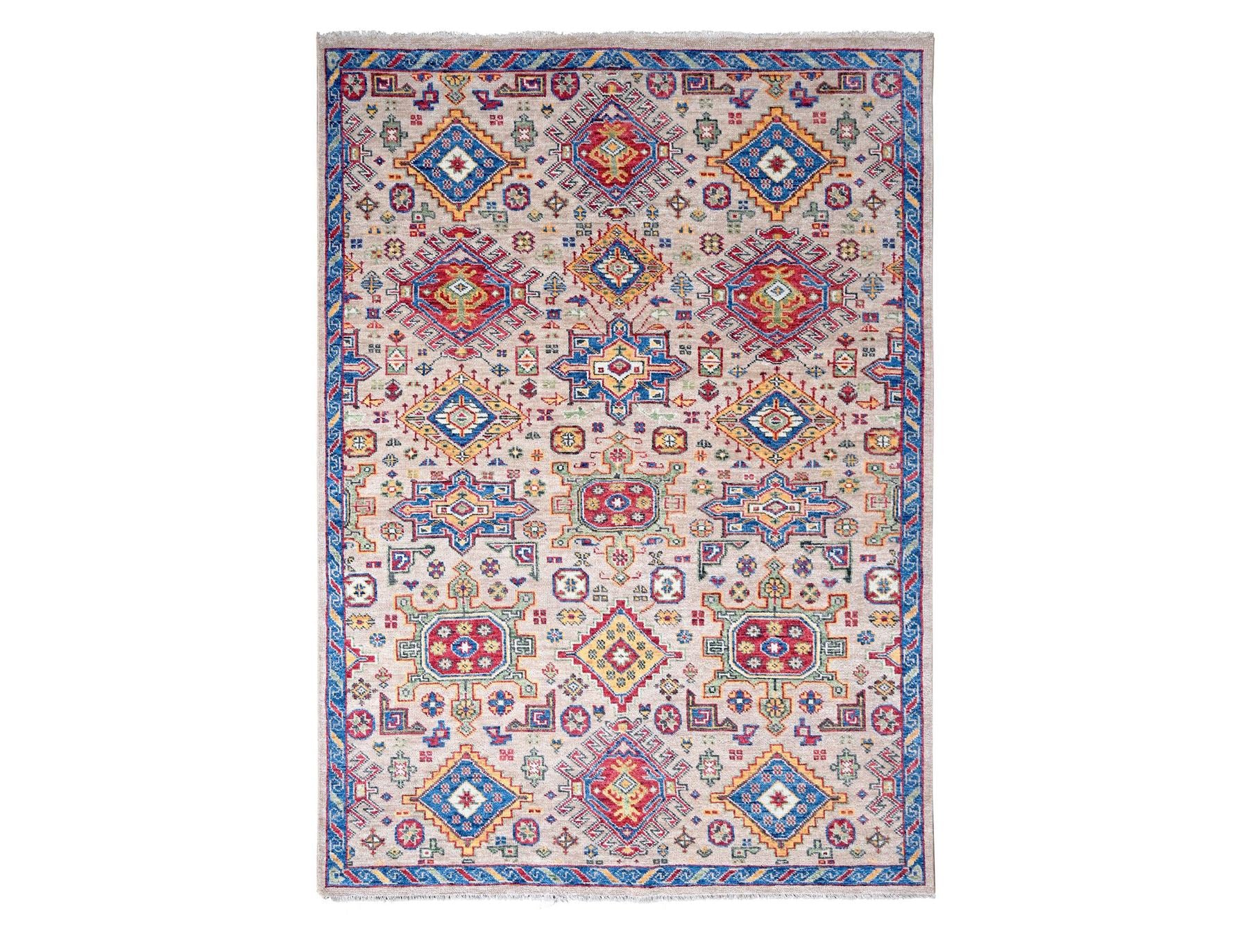 Heriz Heriz hand-knotted wool rug in Brown & Sapphire Blue, 9' x 11'10" — SKU O084645