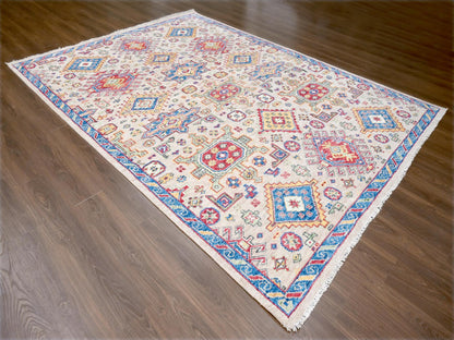 Heriz Heriz hand-knotted wool rug in Brown & Sapphire Blue, 9' x 11'10" — SKU O084645 (view 3)