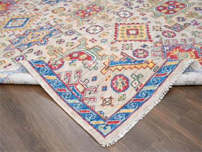 Brown 9'0" x 11'10" Heriz Hand knotted Wool Rug - Sku: O084645