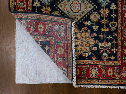 Black 3'2" x 5'0" Heriz Hand knotted Wool Rug - Sku: O084662