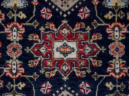 Black 3'2" x 5'0" Heriz Hand knotted Wool Rug - Sku: O084662
